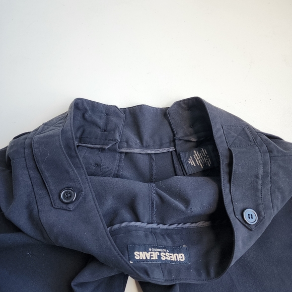 GUESS JEANS Women Black Wide Leg Cropped Capri Pants Button Closure Shorts 28 - Picture 11 of 11